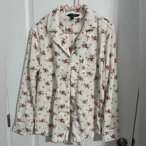 Ralph Lauren White Floral Pajama set